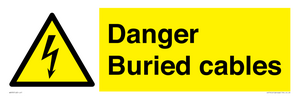 Danger Buried cables
